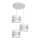 Lestenec na vrvici HELEN 3xE27/15W/230V bel