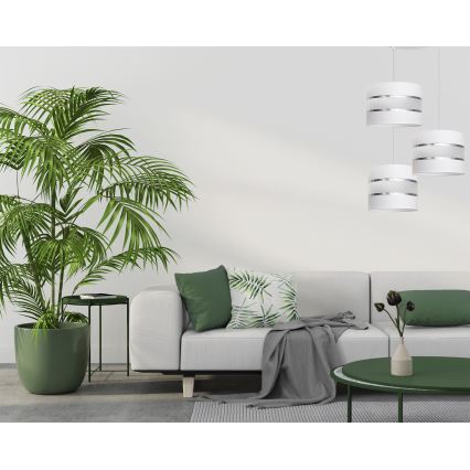 Lestenec na vrvici HELEN 3xE27/15W/230V bel