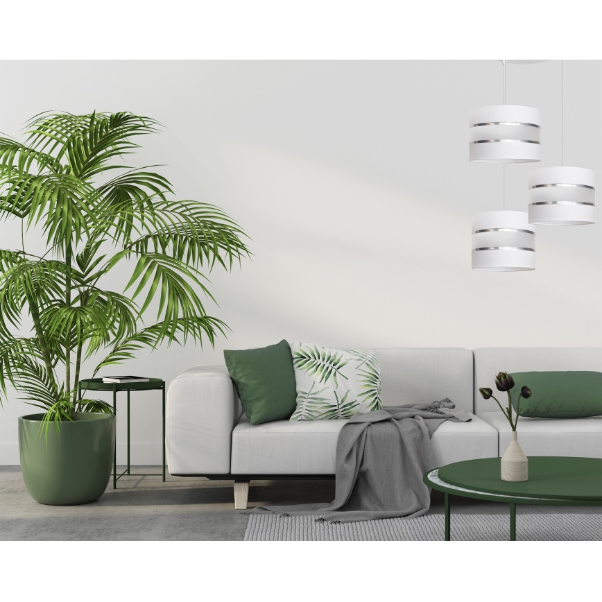 Lestenec na vrvici HELEN 3xE27/15W/230V bel
