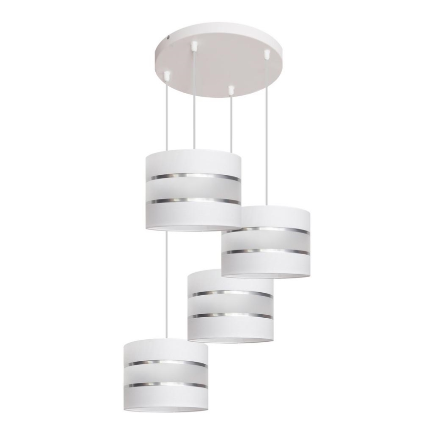 Lestenec na vrvici HELEN 4xE27/15W/230V bel