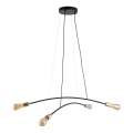 Lestenec na vrvici HELIX 4xE27/15W/230V