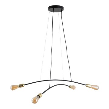 Lestenec na vrvici HELIX 4xE27/15W/230V