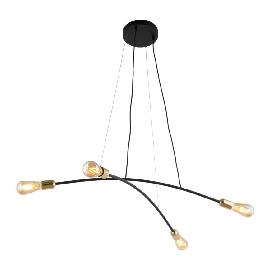 Lestenec na vrvici HELIX 4xE27/15W/230V