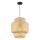 Lestenec na vrvici HESTIA 1xE27/60W/230V pr. 30 cm bambus