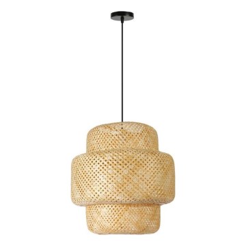 Lestenec na vrvici HILO 1xE27/40W/230V pr. 47 cm bambus