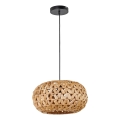 Lestenec na vrvici HOSHI 1xE27/20W/230V pr. 38 cm konoplja