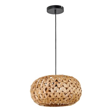 Lestenec na vrvici HOSHI 1xE27/20W/230V pr. 38 cm konoplja