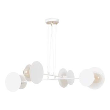 Lestenec na vrvici IDEA 4xE27/15W/230V bela