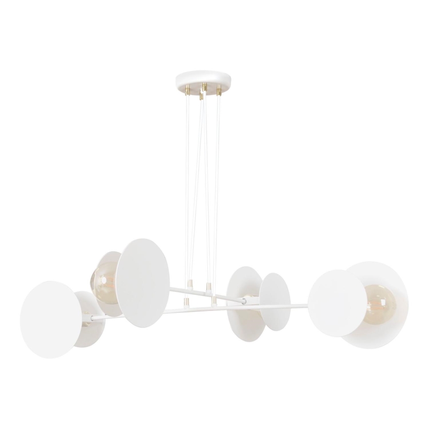 Lestenec na vrvici IDEA 4xE27/15W/230V bela