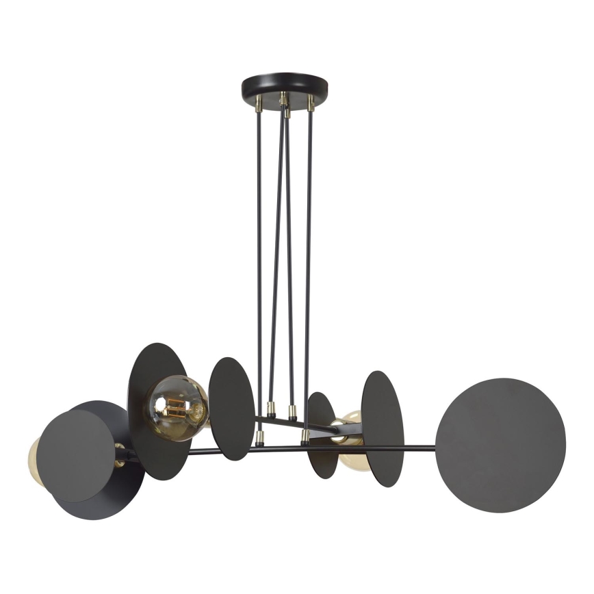 Lestenec na vrvici IDEA 4xE27/15W/230V črna