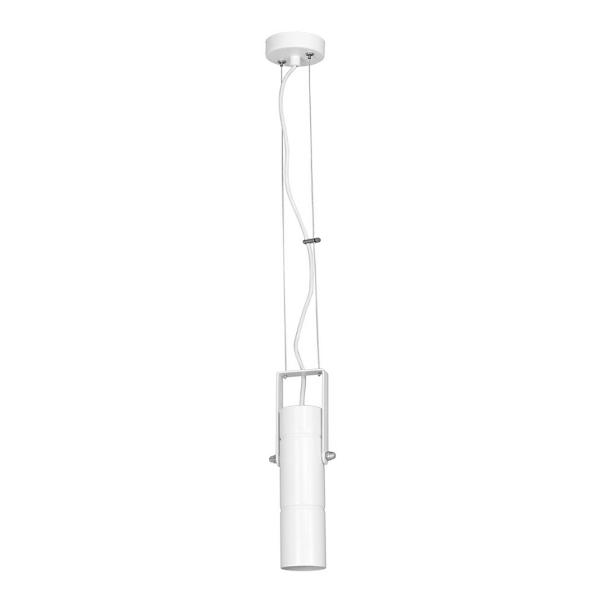 Lestenec na vrvici IMPLODE 1xGU10/8W/230V bela