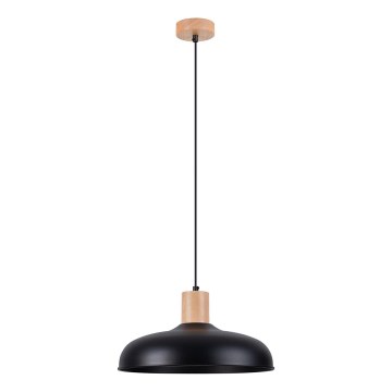 Lestenec na vrvici INDY 1xE27/15W/230V pr. 38 cm črna