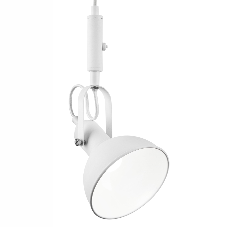 Lestenec na vrvici IRMA 1xE14/28W/230V bela