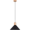 Lestenec na vrvici JAGA 1xE27/15W/230V pr. 30 cm črna