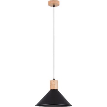 Lestenec na vrvici JAGA 1xE27/15W/230V pr. 30 cm črna