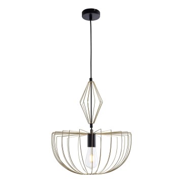 Lestenec na vrvici JASMINA 1xE27/20W/230V pr. 40 cm zlata