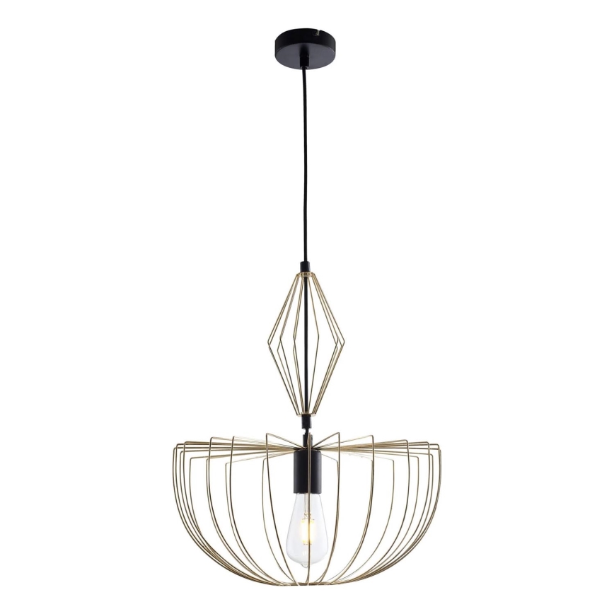 Lestenec na vrvici JASMINA 1xE27/20W/230V pr. 40 cm zlata