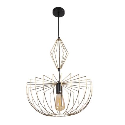 Lestenec na vrvici JASMINA 1xE27/20W/230V pr. 40 cm zlata