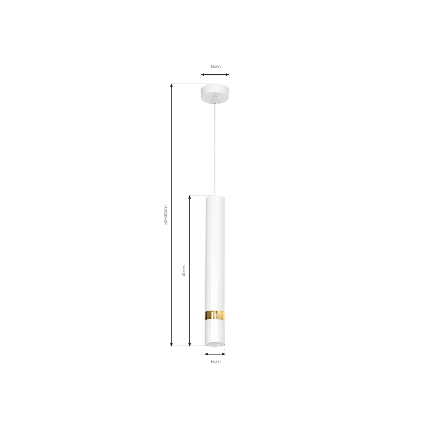 Lestenec na vrvici JOKER 1xGU10/25W/230V bel