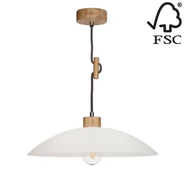 Lestenec na vrvici JONA 1xE27/60W/230V hrast - FSC certifikat