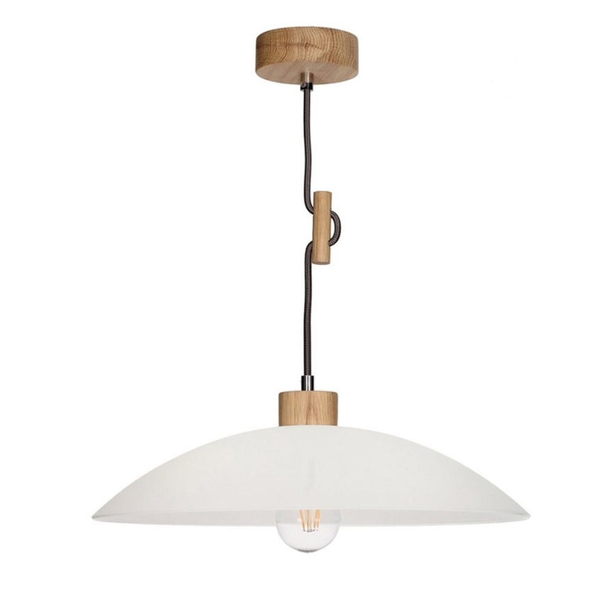 Lestenec na vrvici JONA 1xE27/60W/230V hrast