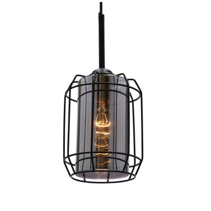 Lestenec na vrvici JONERA 1xE27/40W/230V črna