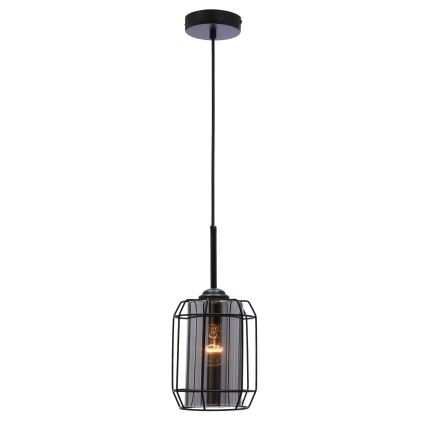 Lestenec na vrvici JONERA 1xE27/40W/230V črna