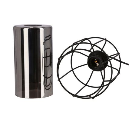Lestenec na vrvici JONERA 1xE27/40W/230V črna
