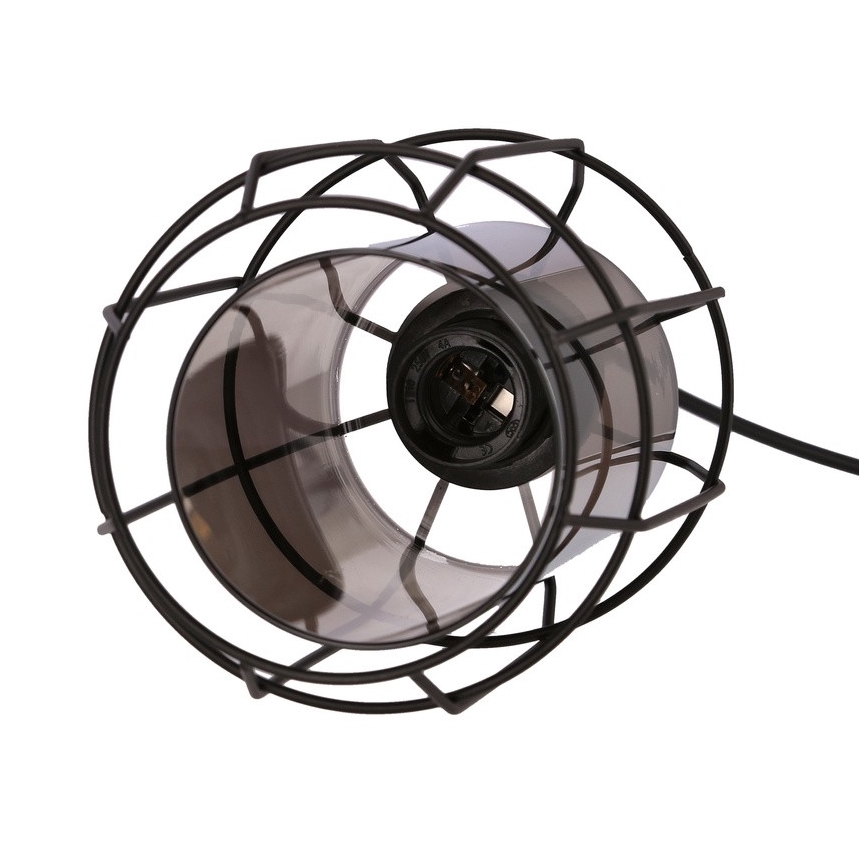 Lestenec na vrvici JONERA 1xE27/40W/230V črna