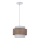 Lestenec na vrvici JUTA 1xE27/40W/230V rjava/bela