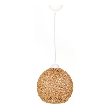 Lestenec na vrvici JUTE 1xE27/60W/230V bež