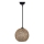 Lestenec na vrvici JUTE 1xE27/60W/230V rjav