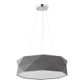 Lestenec na vrvici KANTOOR 1xE27/15W/230V siv