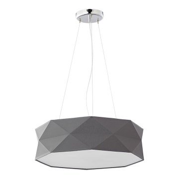 Lestenec na vrvici KANTOOR 1xE27/15W/230V siv