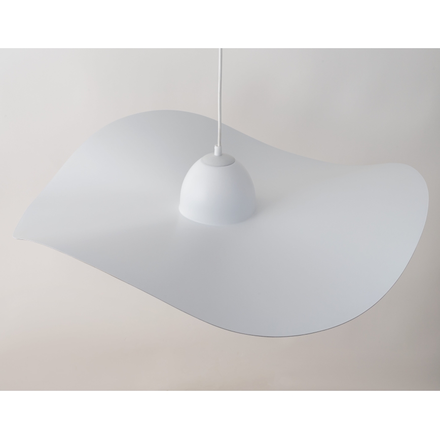 Lestenec na vrvici KAPELLO 1xE27/60W/230V premer 76 cm bela/zlato