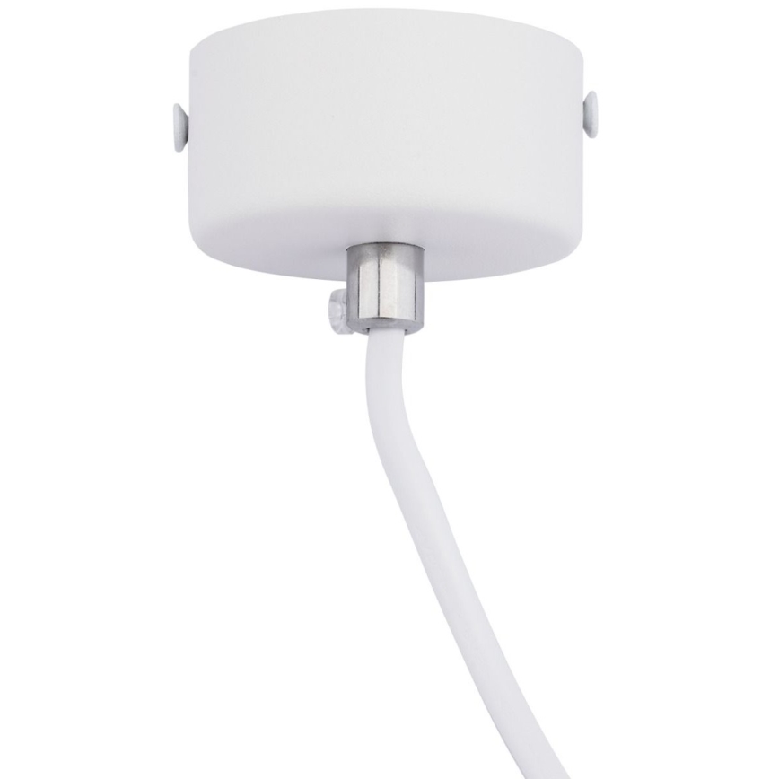 Lestenec na vrvici KARADON 1xGU10/30W/230V 17 cm bela