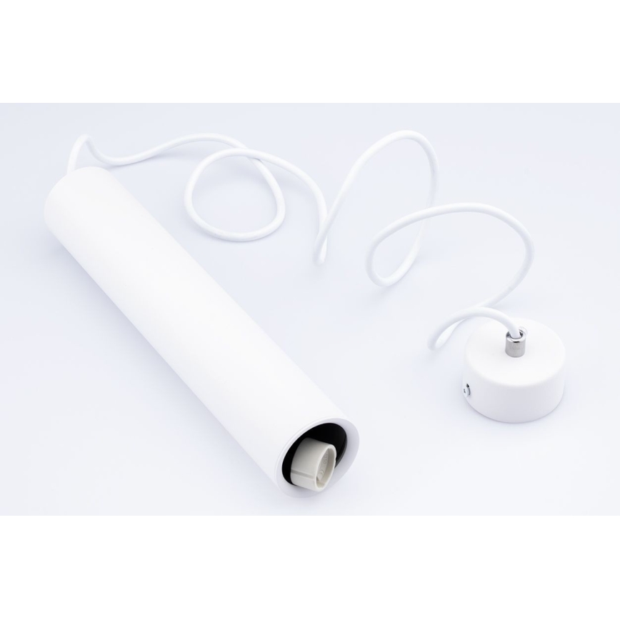 Lestenec na vrvici KARADON 1xGU10/30W/230V 17 cm bela