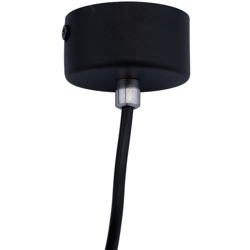 Lestenec na vrvici KARADON 1xGU10/30W/230V 17 cm črna
