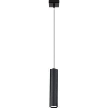 Lestenec na vrvici KARBON 1xGU10/10W/230V črna