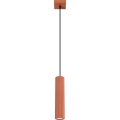 Lestenec na vrvici KARBON 1xGU10/10W/230V rdeča