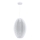 Lestenec na vrvici KAREI 1xE27/20W/230V pr. 30 cm bela