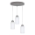 Lestenec na vrvici KARLA 3xE27/60W/230V beton