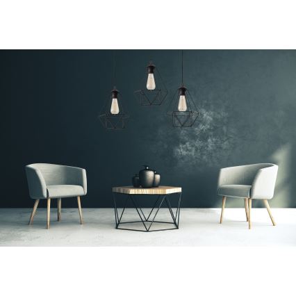 Lestenec na vrvici KARO 1xE27/15W/230V