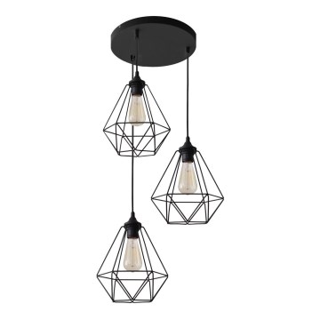 Lestenec na vrvici KARO 3xE27/15W/230V