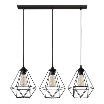 Lestenec na vrvici KARO 3xE27/15W/230V