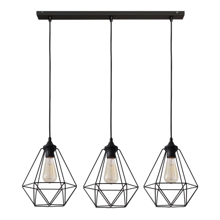 Lestenec na vrvici KARO 3xE27/15W/230V