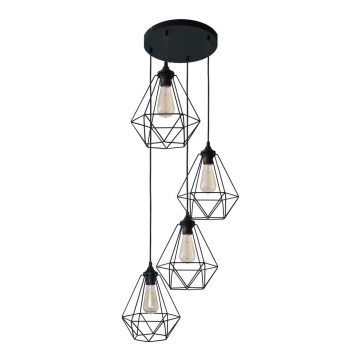 Lestenec na vrvici KARO 4xE27/15W/230V