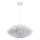Lestenec na vrvici KINU 1xE27/20W/230V pr. 50 cm bela