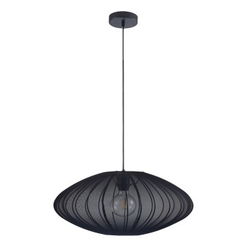 Lestenec na vrvici KINU 1xE27/20W/230V pr. 50 cm črna