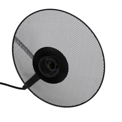 Lestenec na vrvici KIRUNA 1xE27/40W/230V premer 25 cm črna